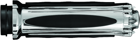 Kuryakyn Premium Zombie Grips Without Throttle Boss Dual Cable Chrome - Racecraft Industries