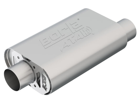 Borla CrateMuffler SBC Hot 350/383 3 inch Offset/Center 14in x 4.35in x 9in Oval Muffler - Racecraft Industries