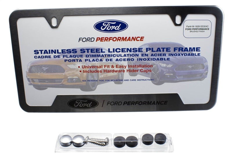 Ford Racing Stainless Steel Ford Performance License Plate Frame - Racecraft Industries