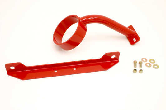 BMR 05-10 S197 Mustang Front Driveshaft Safety Loop - Red - Racecraft Industries