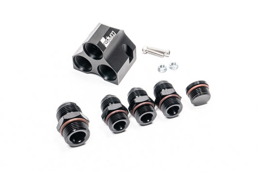 Radium Engineering Distribution Block 12-10-10-10 With Fittings - Racecraft Industries