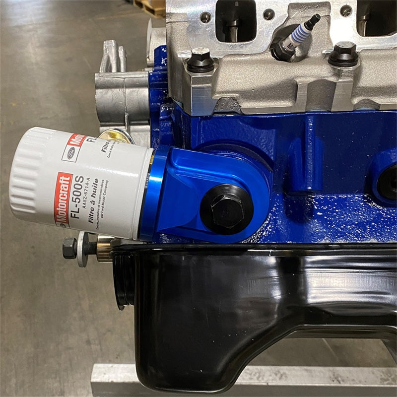 Ford Racing Push Rod V8 90 Degree Billet Oil Filter Adapter - Racecraft Industries