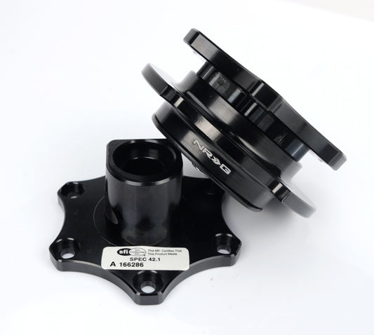 NRG Quick Release SFI SPEC 42.1 - Shiny Black Body / Shiny Black Ring - Racecraft Industries