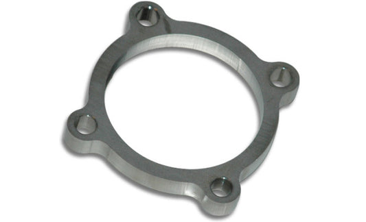 Vibrant GT series / T3 Turbo Discharge Flange (4 Bolt) with 3in Inlet I.D. T304 SS 1/2in Thick - Racecraft Industries