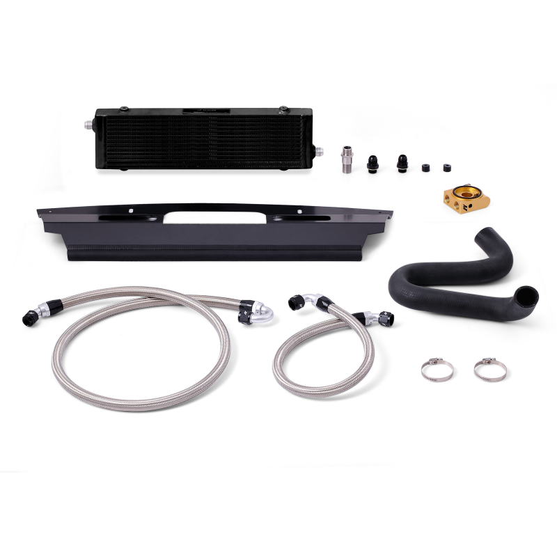 Mishimoto 2015+ Ford Mustang GT Thermostatic Oil Cooler Kit - Black - Racecraft Industries