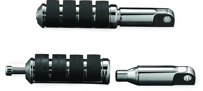 Kuryakyn Male Mount 2-1/2inch Footpeg Extension Chrome (Pair) - Racecraft Industries