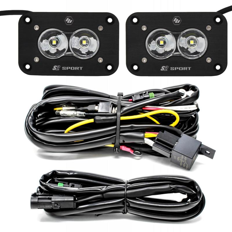 Baja Designs S2 Sport Flush Mount Work/Scene Pattern LED Work Light - Clear - Racecraft Industries