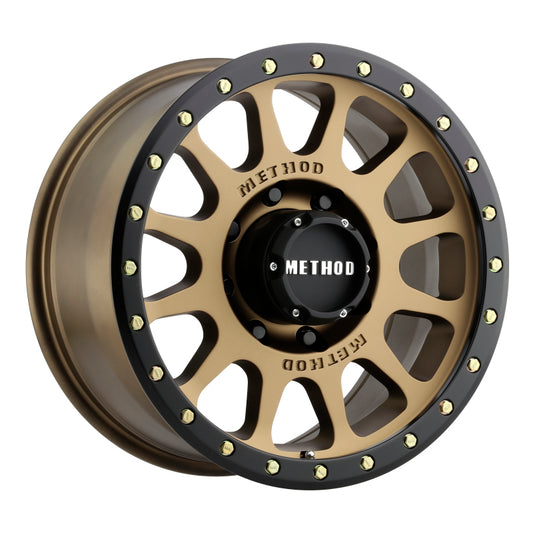Method MR305 NV 17x8.5 0mm Offset 8x170 130.81mm CB Method Bronze/Black Street Loc Wheel - Racecraft Industries