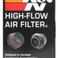 K&N Universal Round Clamp-On Air Filter 3in Flange ID x 6in Base OD x 4.625in Top OD x 3in Height - Racecraft Industries