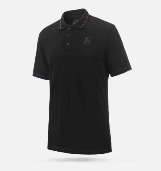 Akrapovic Corpo Polo Black Mens - XL - Racecraft Industries
