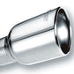 Borla Universal Polished Tip Single Oval Rolled Angle-Cut w/Clamp (inlet 2 1/2in. Outlet 4 1/4 x 3 1 - Racecraft Industries