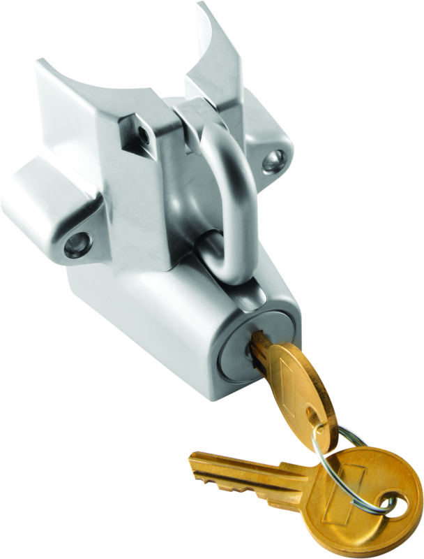 Bikers Choice Chrome Motorcycle Helmet Lock Fits 7/8 - 1 1/4 Tubing - Racecraft Industries