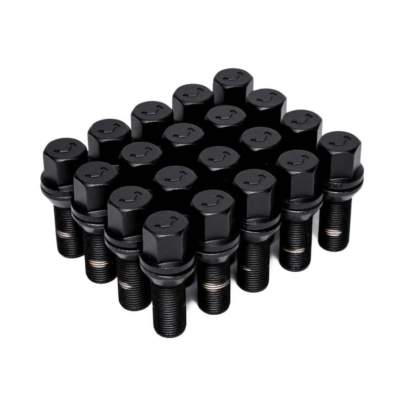 Vossen Lug Bolt - 14x1.5 - 30mm - 17mm Hex - Cone Seat - Black (Set of 20) - Racecraft Industries