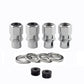 McGard Hex Lug Nut (Drag Racing Short Shank) 1/2-20 / 13/16 Hex / 1.6in. Length (4-Pack) - Chrome - Racecraft Industries