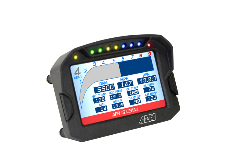 AEM CD-5LG Carbon Logging Digital Dash Display w/ Internal 10Hz GPS & Antenna - Racecraft Industries