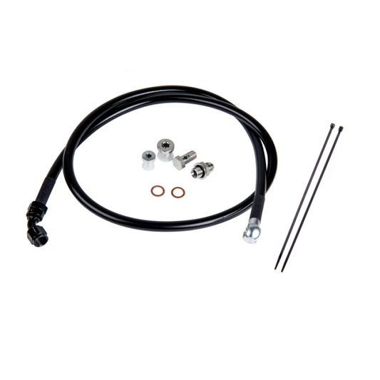 Fleece Performance Duramax Remote Turbo Oil Feed Line Kit for 01-16 6.6L Duramax Turbochargers - Racecraft Industries