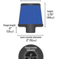 K&N 2in Base OD x .375in Flange ID x 1.75in H Rubber Base Crankcase Vent Filter - Blue - Racecraft Industries