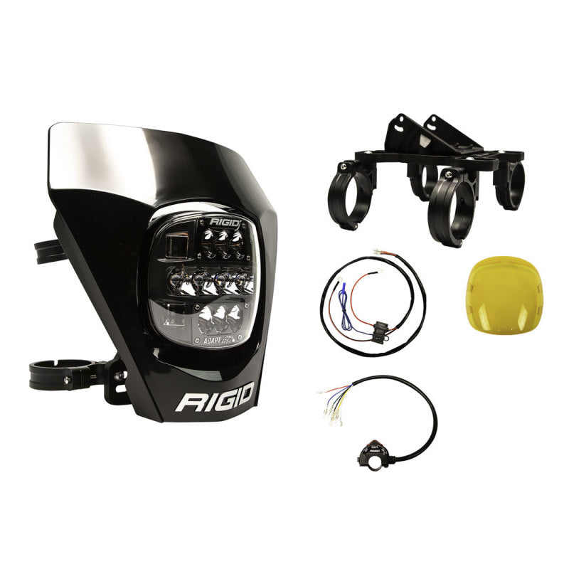Rigid Industries Adapt XE LED Moto Kit - Black - Racecraft Industries