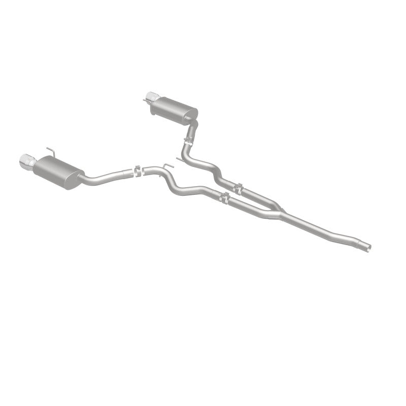 MagnaFlow Cat Back, SS, 2.5in, Street, Dual Split Polished 4.5in Tips 2015 Ford Mustang Ecoboost - Racecraft Industries