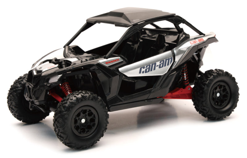 New Ray Toys Can-AM Maverick X3 (Hyper Silver/Red)/ Scale - 1:18 - Racecraft Industries