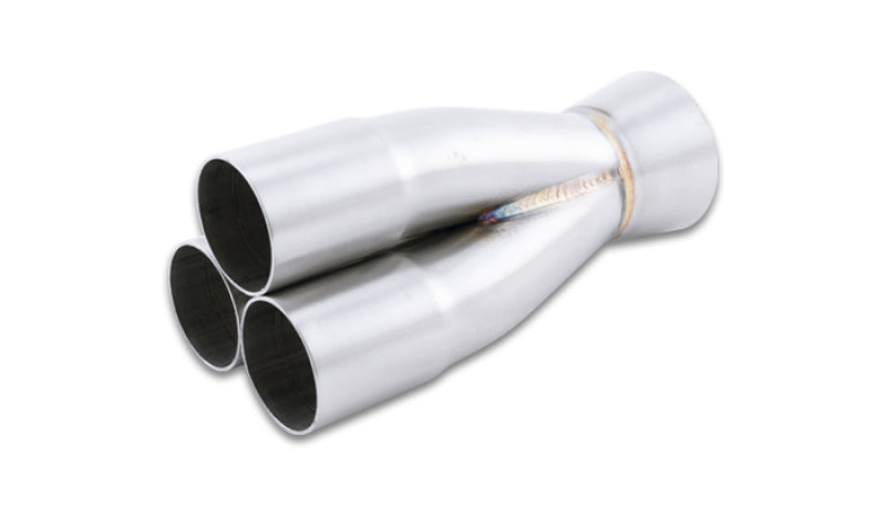 Vibrant 1.625in Inlet Slipover ID 2.5in Outlet OD 3-1 SS Merge Collector - Racecraft Industries