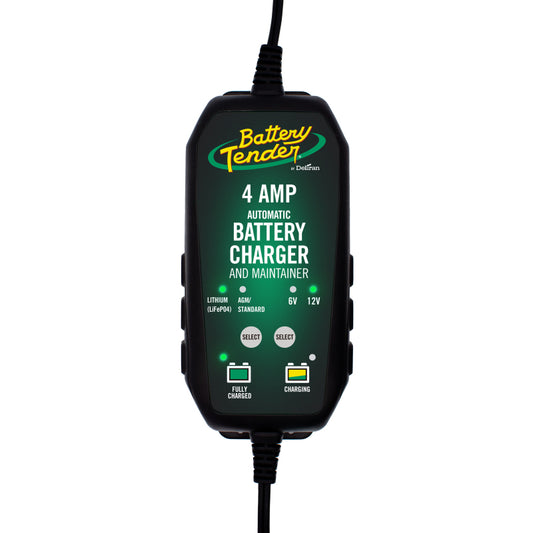 Battery Tender 6V 12V 4AMP Lead Acid and Lithium Selectable Battery Charger - Racecraft Industries