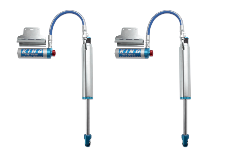 King Shocks 2005+ Toyota Tacoma (6 Lug) Rear 2.5 Dia Remote Reservoir Shock w/Adjuster (Pair) - Racecraft Industries