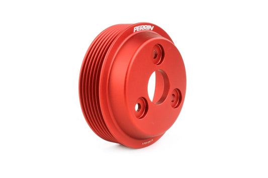 Perrin 15-21 Subaru WRX Lightweight Water Pump Pulley - Red - Racecraft Industries