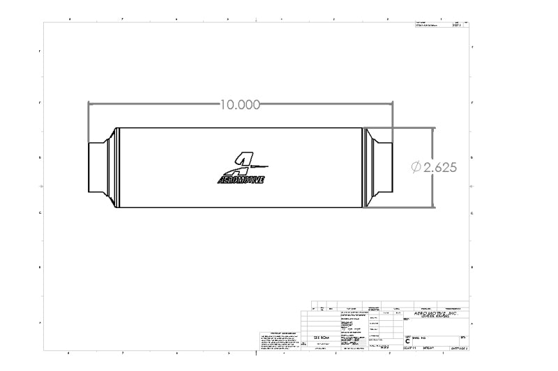 Aeromotive In-Line Filter - AN-16 10 Micron Microglass Element Extreme Flow - Racecraft Industries