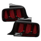 Spyder 05-09 Ford Mustang (Red Light Bar) LED Tail Lights - Black ALT-YD-FM05V3-RBLED-BK - Racecraft Industries
