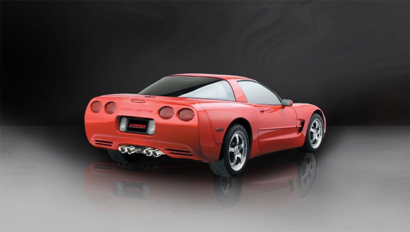 Corsa 1997-2004 Chevrolet Corvette C5 Z06 5.7L V8 Polished Xtreme Axle-Back Exhaust - Racecraft Industries