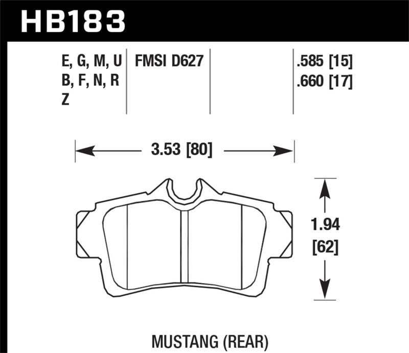 Hawk Performance Ceramic Street Brake Pads - Racecraft Industries