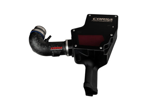 Corsa 2018-2023 Ford Mustang GT 5.0L V8 Forged Carbon Fiber Air Intake w/ DryTech 3D No Oil Filter - Racecraft Industries
