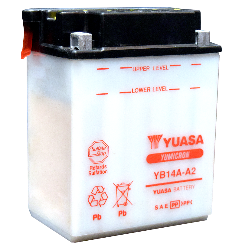 Yuasa YB14A-A2 Yumicron CX 12-Volt Battery - Racecraft Industries