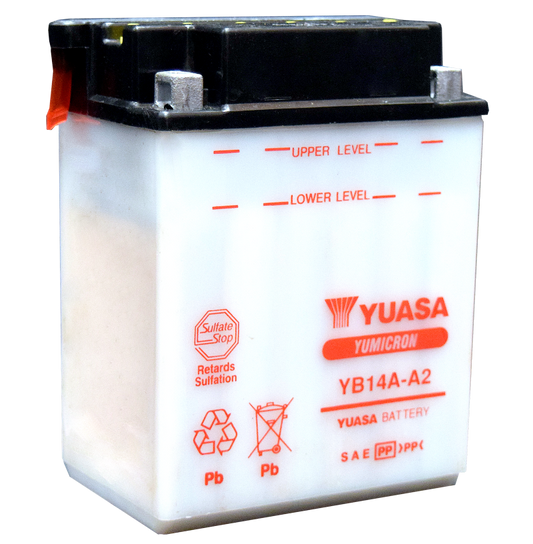 Yuasa YB14A-A2 Yumicron CX 12-Volt Battery - Racecraft Industries
