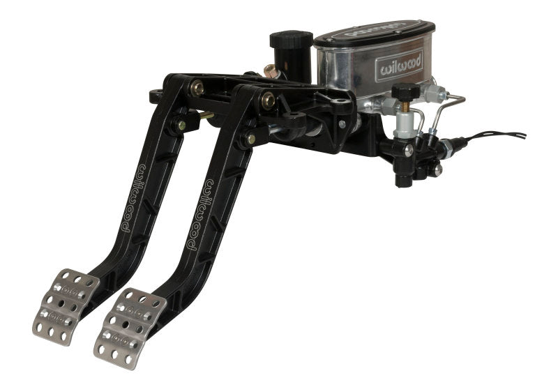 Wilwood Adjustable-Tandem Dual Pedal - Brake / Clutch - Fwd. Swing Mount - 6.25:1 - Black E-Coat - Racecraft Industries