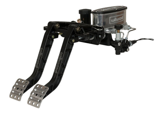Wilwood Adjustable-Tandem Dual Pedal - Brake / Clutch - Fwd. Swing Mount - 6.25:1 - Black E-Coat - Racecraft Industries