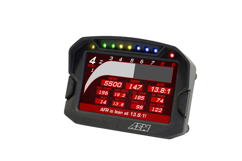 AEM CD-5LG Carbon Logging Digital Dash Display w/ Internal 10Hz GPS & Antenna - Racecraft Industries