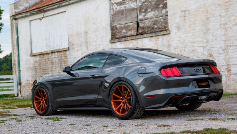 Corsa 2015-2017 Ford Mustang GT 5.0 3in Axle Back Exhaust Black Dual Tips (Touring) - Racecraft Industries