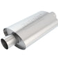 Borla XR-1 Racing Sportsman 2 1/2 inch Outlet / 2 1/2 inch Inlet 12in Case Oval Muffler - Racecraft Industries