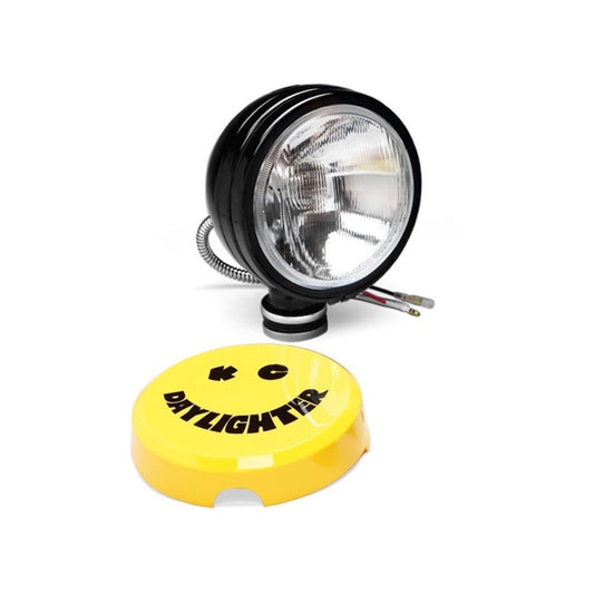 KC HiLiTES Daylighter 6in. Halogen Light 100w Spread Beam (Single) - Black SS - Racecraft Industries