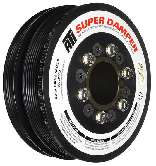 ATI Damper - 7.48in - Alum - 6/4 Grv - LS3 Camaro - 10-15 - Gen 3 Vortec Truck - 6 Bolt - LS - Racecraft Industries
