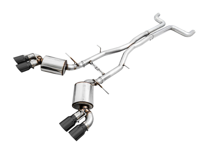 AWE Tuning 16-19 Chevy Camaro SS Non-Res Cat-Back Exhaust -Touring Edition (Quad Diamond Black Tips) - Racecraft Industries