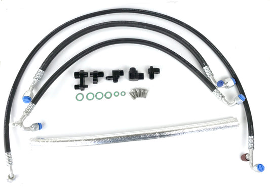 Fleece Performance 13-16 Dodge 6.7L Cummins 2nd Gen Swap Kit A/C Line Reroute Kit - Racecraft Industries