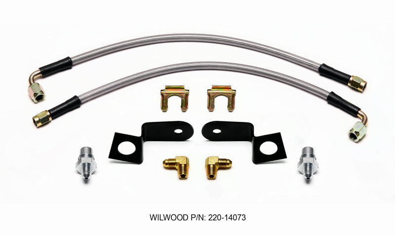 Wilwood Flexline Kit 14in. M10-1.00 90 Deg - Racecraft Industries