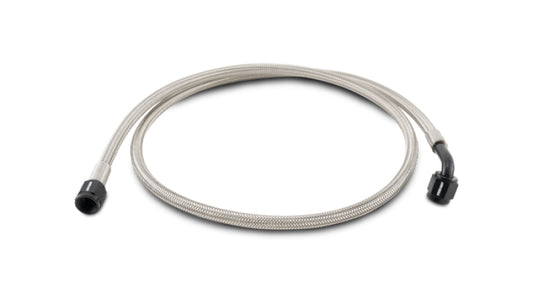 Vibrant Pre-Assembled Hose Assemblies -3AN 36in Length Hose End Style Straight/90 Degrees - Racecraft Industries