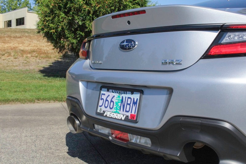 Perrin 2022 BRZ/GR86 Axle Back Exhaust SS (Single Side Exit w/Helmholtz Chamber) - Racecraft Industries