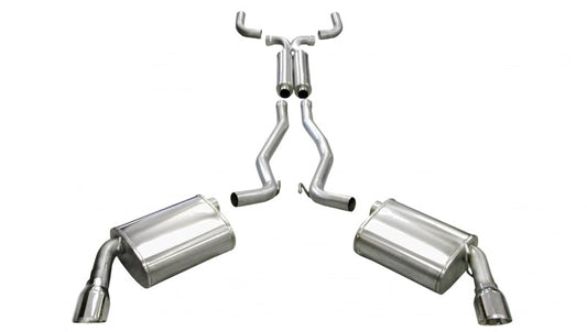 Corsa 2010-2015 Chevrolet Camaro Coupe SS 6.2L V8 Auto Polished Sport Cat-Back + XO Exhaust - Racecraft Industries