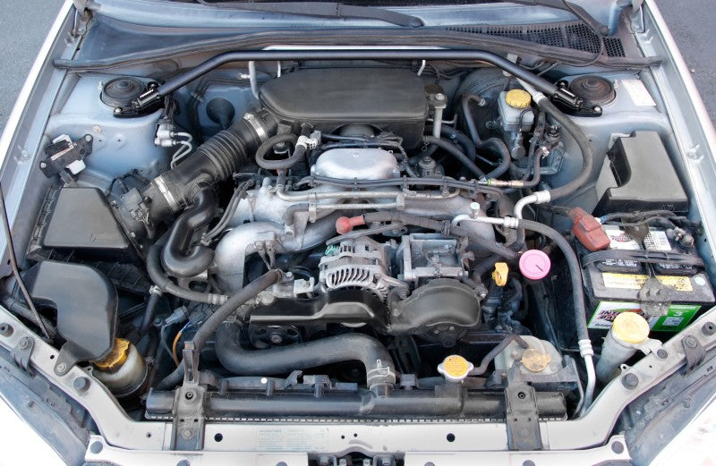 Perrin 02-07 Subaru Impreza (WRX/STi/RS/2.5i) / 04-08 Forester Front Strut Brace - Black - Racecraft Industries