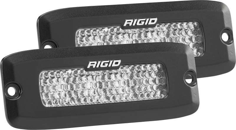 Rigid Industries SRQ - 60 Deg. Lens - White - Flush Mount - Set of 2 - Racecraft Industries